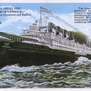 Passenger steamer Seeandbee, Lake Erie, USA
