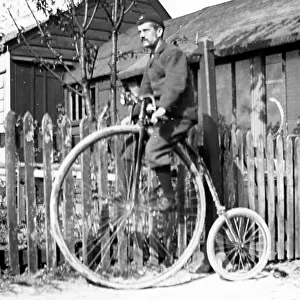 Penny farthing bicycle with pneumatic tyres, early 1900s