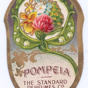 Perfume label, Pompeia, New York, USA