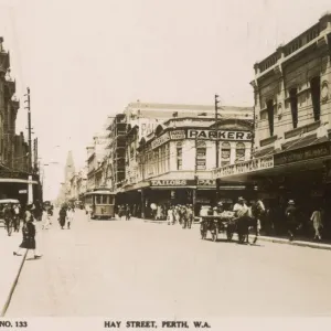 Perth 1900s Hay Street Print, Western Australia Perth 1900s Hay Street Print, Western Australia