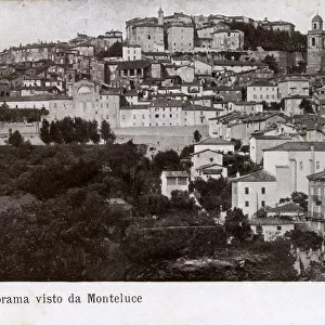 Perugia, Italy - Panoramic view of Monteluce Hill