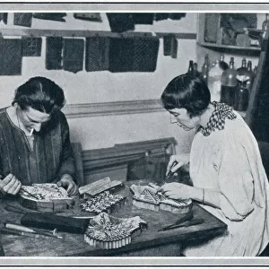 Phyllis Barron and her hand-block printing on stuffs