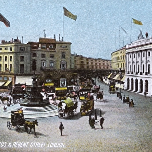 Piccadilly Circus, London - Eros and Regent Street