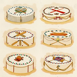 Picnic Cakes with sports decorations