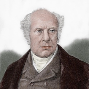 Pierre Antoine Berryer (1790-1868). Colored engraving