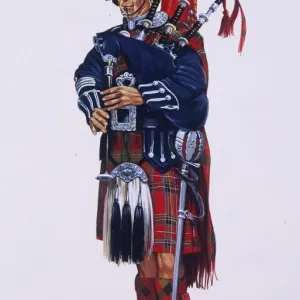 Pipe Major of The Scots Guards Print - Ceremonial Dress
