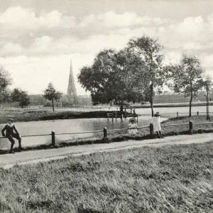 Blackheath Print - Hare and Billet Pond Scene 1904 Blackheath Print - Hare and Billet Pond Scene 1904