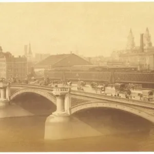 Blackfriars Bridge Print, C1890, Looking North Blackfriars Bridge Print, C1890, Looking North