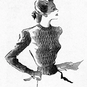 Plaited cable pullover, circa 1941
