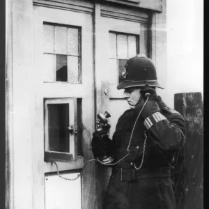 Police Box Print - Constable at Telephone Police Box Print - Constable at Telephone