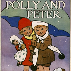 Polly and Peter - children in the snow by Harold Earnshaw