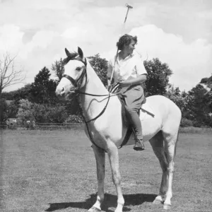 Polo Player and Arab Pony Print Polo Player and Arab Pony Print