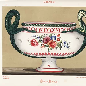Porte-bouquet or flower vase from Luneville