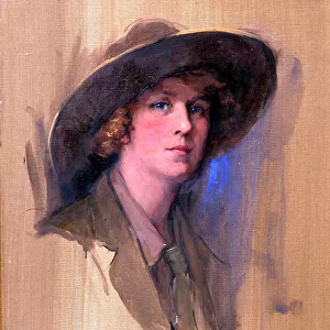 Portrait of Anne Page Croft in Red Cross uniform, WW1