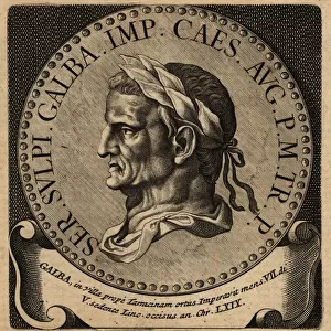 Portrait of Roman Emperor Galba