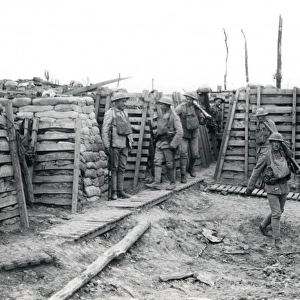 Portuguese troops in trenches near Neuve Chapelle, WW1