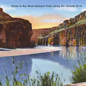 Postcard booklet, Rio Grande and National Park, Texas, USA
