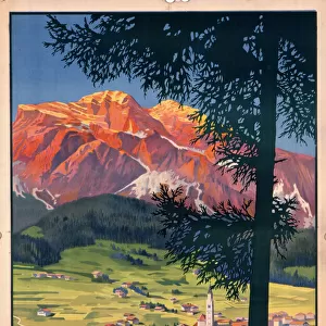 Poster advertising Cortina d Ampezzo