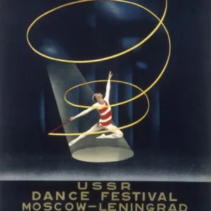 Poster advertising a Dance Festival in the USSR