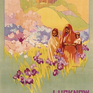Poster advertising Lucknow, India