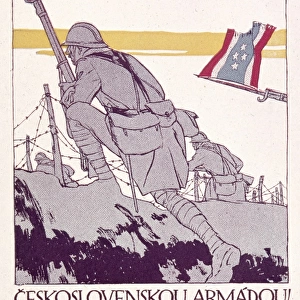 Poster, Czechoslovak Recruiting Office, WW1