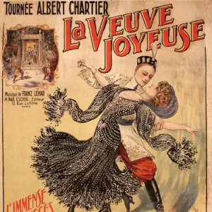 Poster design, La Veuve Joyeuse