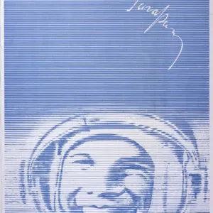 Gagarin Safeguards Peace Print Gagarin Safeguards Peace Print