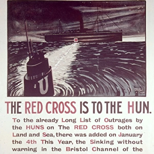 Poster, Red Cross hospital ship, WW1