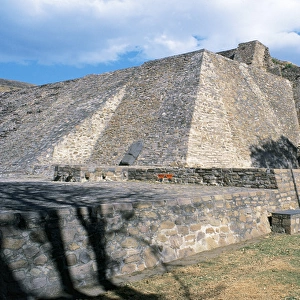 Pre-Columbian Art. Aztec. Pyramid of Tenayuca. Mexico State