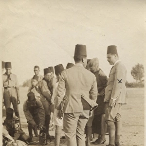 Prince Daoud watching boy scouts, Cairo, Egypt