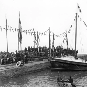 Prince George naming the new lifeboat, Walton, Essex