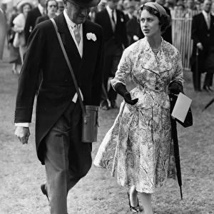Princess Margaret at the Derby, 1955