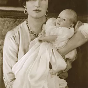 Princess Martha of Sweden with baby son Harald