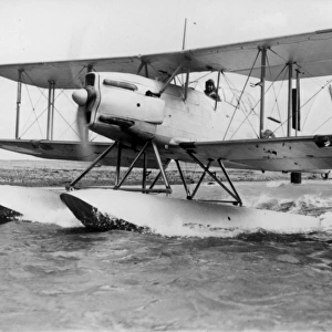 A production Fairey Seafox taxies on the Solent