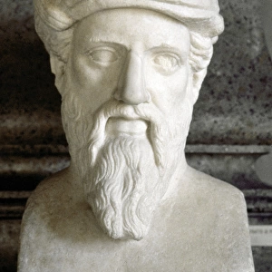 Pythagoras of Samos (570 BC-495 BC). Ionic Greek philosopher