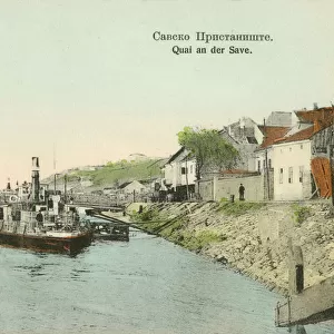 Quay on the River Sava - Belgrade, Serbia