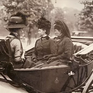Queen Alexandra and Empress Marie leaving Victoria Station