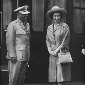 Queen Elizabeth II & President Ibrahim Abboud
