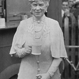 Queen Mary drinking tea