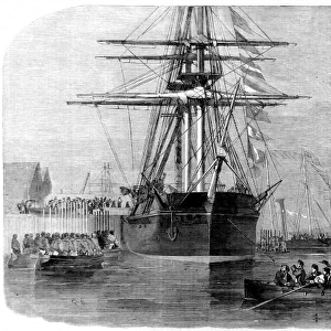 Queen Victoria visiting HMS Resolute, Cowes, 1856