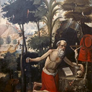 QUISPE TITO, Diego (1611-1681). Saint Jerome