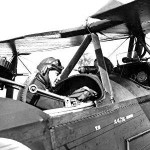 RAF observer with wireless transmitter, WW1
