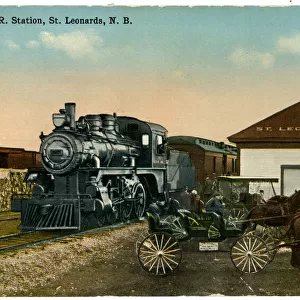 Railroad station, St Leonards, New Brunswick, Canada