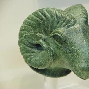 Rams head from the early 6th century B. C. Olympia Archaeolo