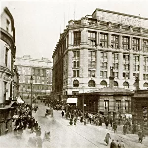 Ranelagh Street and Entrance to Central Station, Liverpool