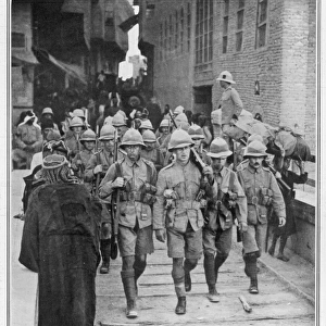 The Recapture of Kut-el-Amara, 1917 - British Troops enterin