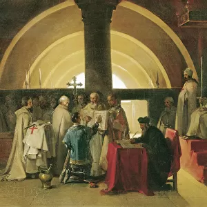Reception of Jacques de Molay. 1840s; Reception
