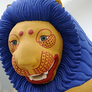 Reconstruction of a Lion from a greek tomb. C. 570 B. C. Pain