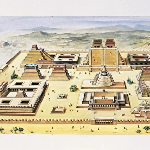 Aztec Empire Fine Art Print Collection: Tenochtitlan (capital of the Aztec Empire)