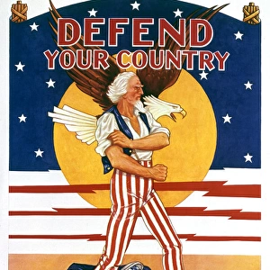 Recruitment poster, Enlist Now in the US Army, WW1